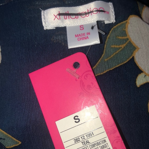 Xhilaration Floral Long Sleeve Mini Dress - Picture 3 of 6